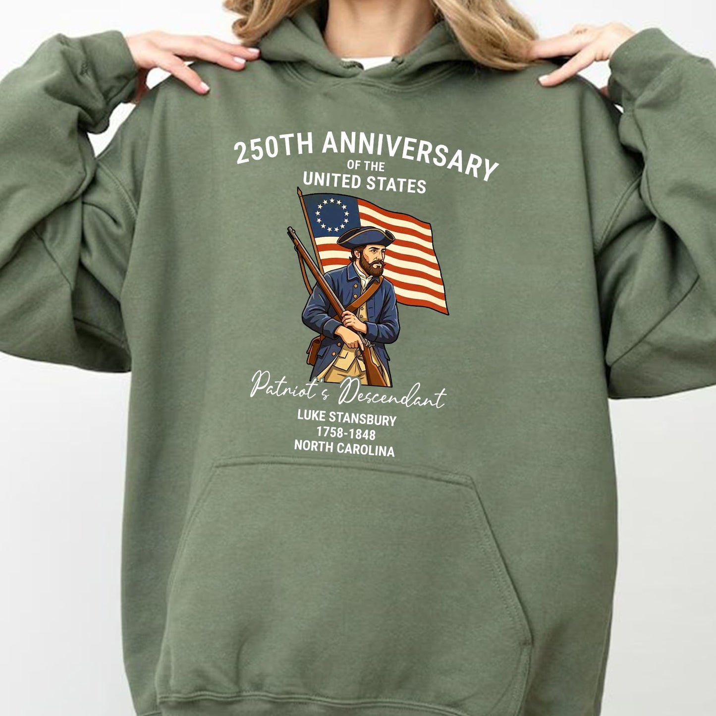 Personalized Patriot’s Descendant Shirt, Custom 250 Years USA Tee, 4th of July Independence Day Gift 684758