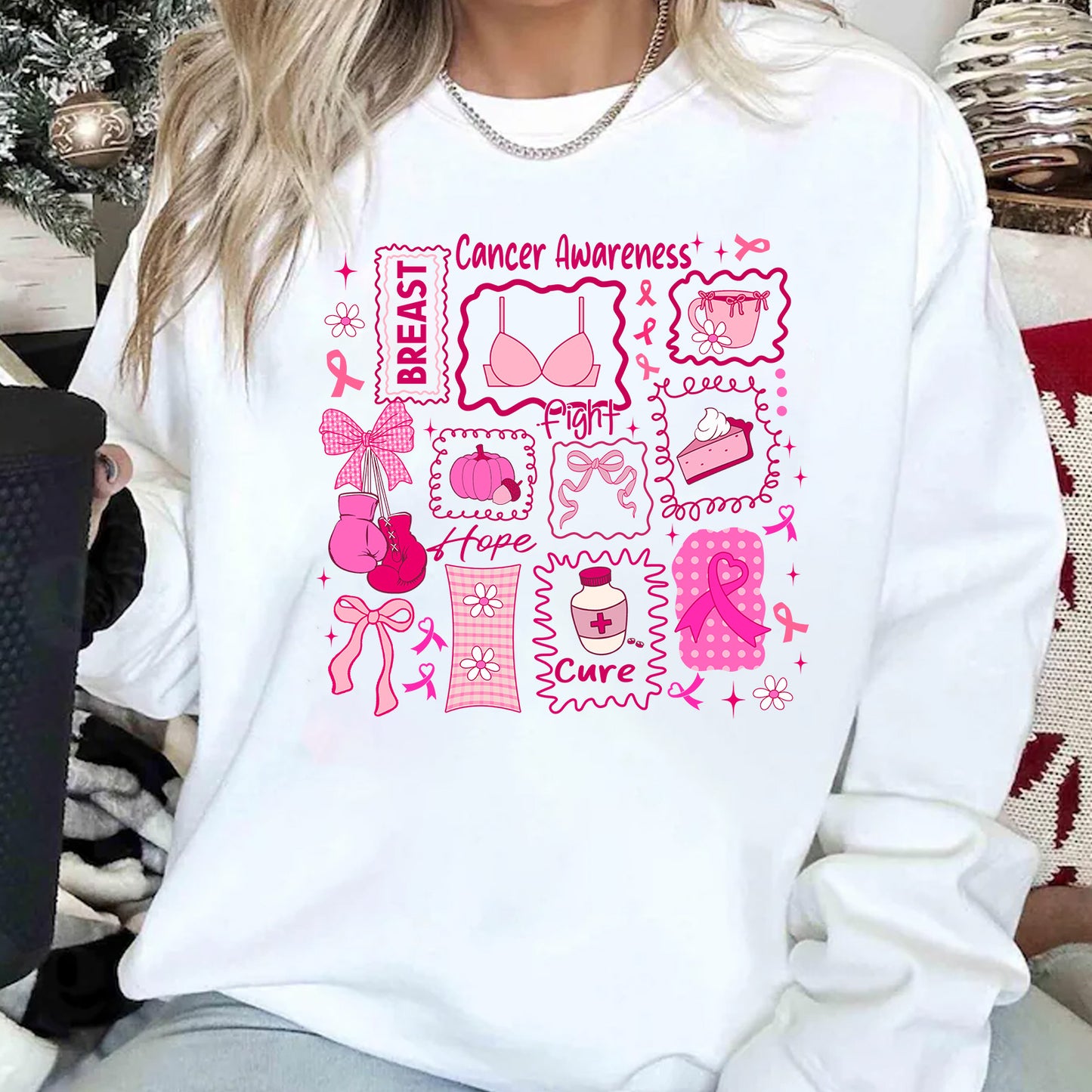 October We Wear Pink, Breast Cancer Awareness Shirt, Pink Ribbon T-Shirt, Fight Breast Cancer Warrior, Pink Out 683314-1