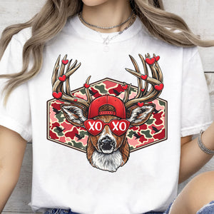 Funny Valentine Shirt, Hunting Buck Valentine Shirt, Camo Hunter Valentine Sweatshirt for Him 683974