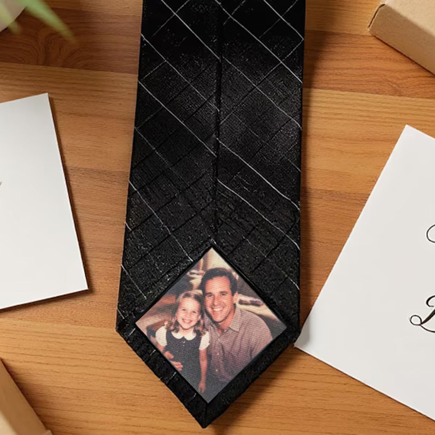 Custom Photo Patch for Tie | Father of the Bride Gift, Personalized Tie Patch for Dad | Father’s Day Gift 684695