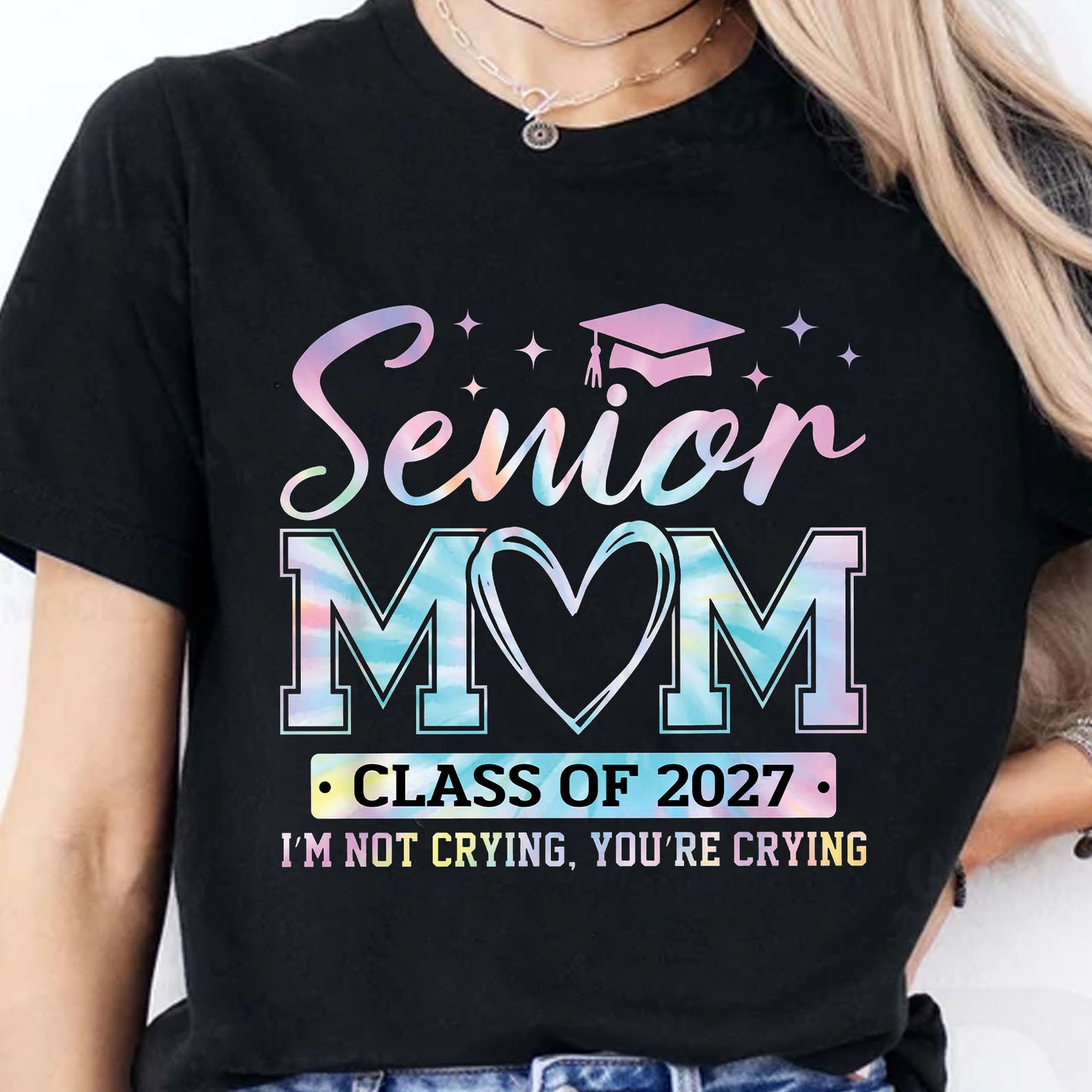 Personalized Senior Mom Class of 2027 Shirt, Custom Graduation Mom Tee, Proud Senior Mom Graduation Gift 685848