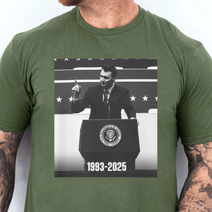 Charlie Kirk Tribute Shirt | Justice For Charlie Kirk Memorial Shirt | Conservative Free Speech & Human Rights Apparel 682843