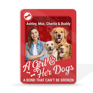 Custom Dog Cat Photo Has Unbreakable Bond Toy Box Acrylic Block Plaque | Personalized Acrylic Plaque 683707