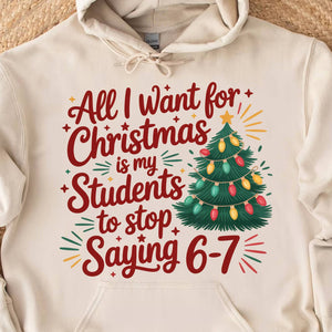 Funny Six Seven Bright Sweater Christmas | 6 7 Six Seven Funny Holiday Sweatshirt | Viral 6 7 Gen Z Meme Shirt 683659