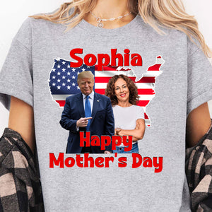 My Mom With Donald Trump Custom Photo Shirt | Mother's Day Shirt | Mother's Day Gift Ideas 682017 - GOP