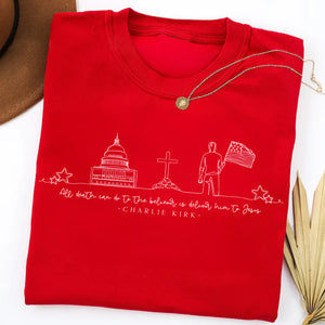 Charlie Kirk Christian Shirt | Charlie Kirk Red Shirt | Red Freedom Tee | We Wear Red Charlie Kirk Birthday October 14 683097