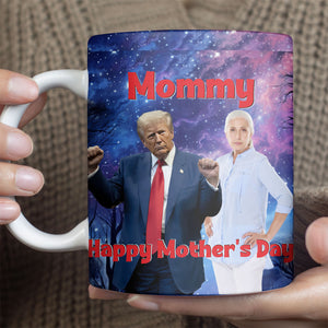 My Dad With Donald Trump Custom Photo Full Wrap Mug, Father's Day Mug, Father's Day Gift Ideas 682046 - GOP