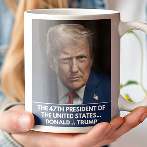 47th President Trump Mug | Trump Gift for Him | Independence Day Patriotic Coffee Cup | MAGA Supporter Political Gift 682449 - GOP