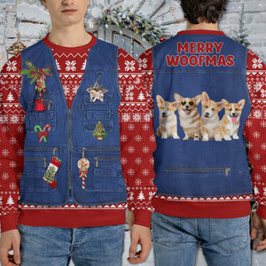 Custom Photo Ugly Sweater | Personalized All-Over-Printed Sweatshirt | Christmas Gift For Dog Lovers Cat Lovers 683583