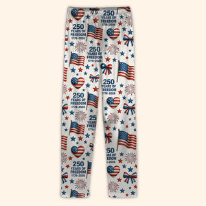 250 Years of Freedom Sweatpants | Patriotic 1776–2026 Pajamas | Happy 250th Birthday Sweatpants for Christmas 683443