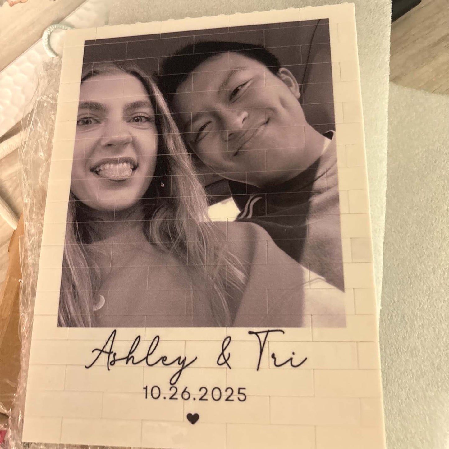 Custom Photo Building Brick Blocks For Couples | Valentines Day Gift | Personalized Anniversary Gift 684207