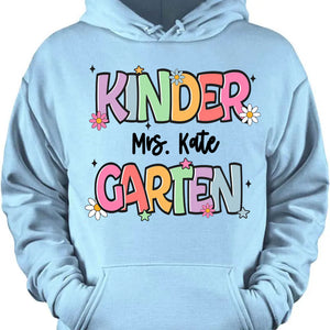 Personalized Kindergarten Teacher T-Shirt | Back to School Tee | Custom Shirt for Teachers 682576