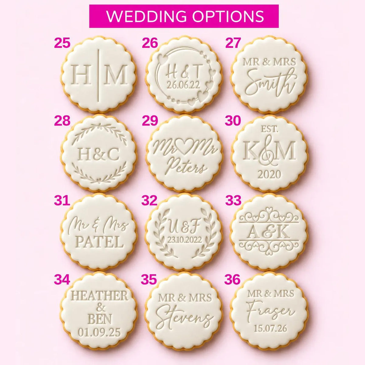 Personalized Cookie Stamp and Cutter, Custom Name Biscuit Embosser, Birthday Baby Christmas Wedding Gift 686752 WFD