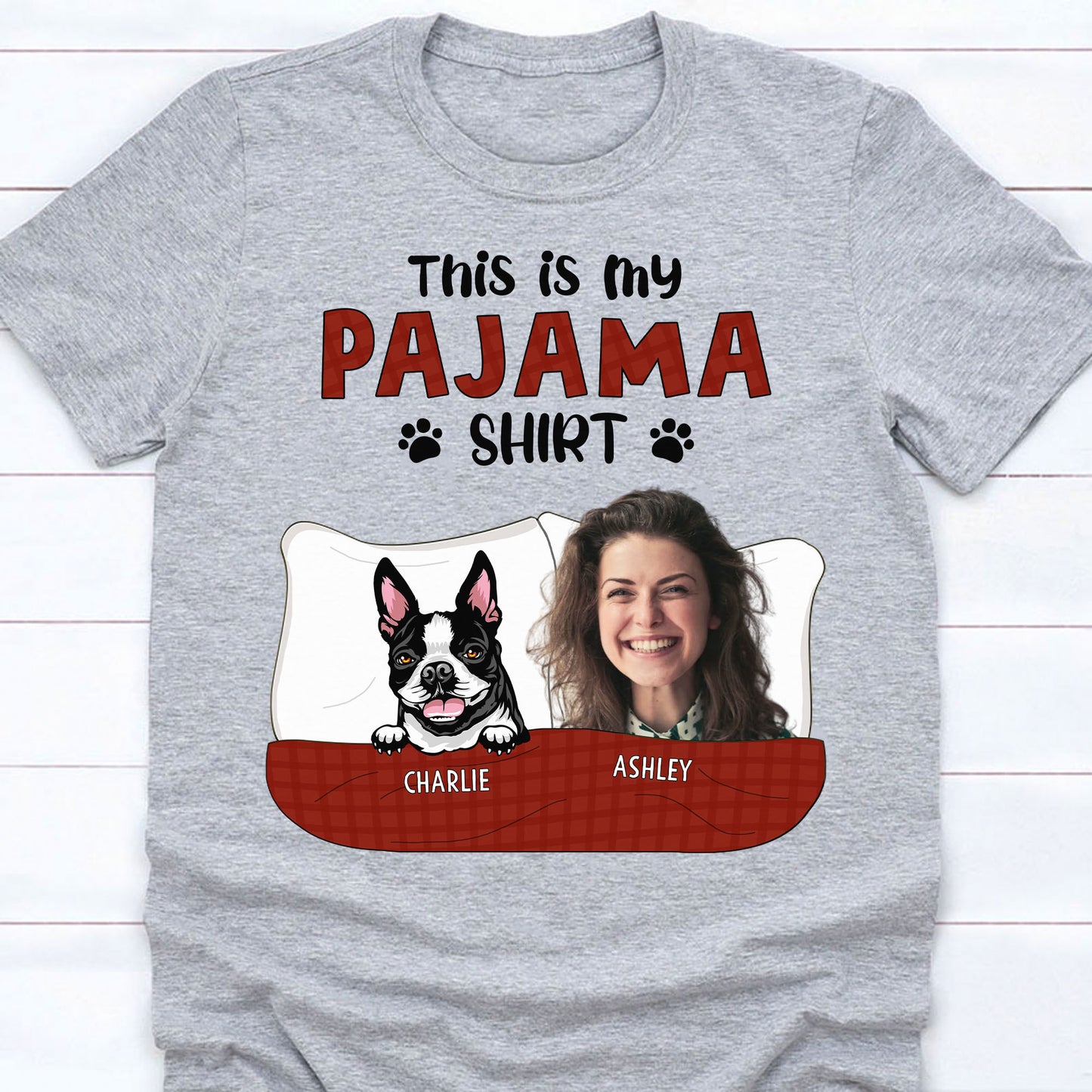 This Is My Pajama Shirt Personalized Custom Photo Dog Shirt C540V1