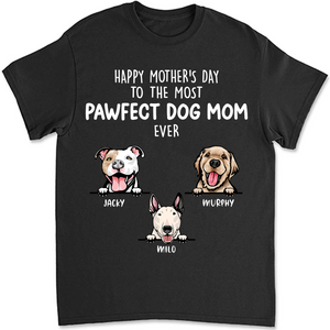 Pawfect Dad Mom Personalized Custom Photo Dog Shirt T683