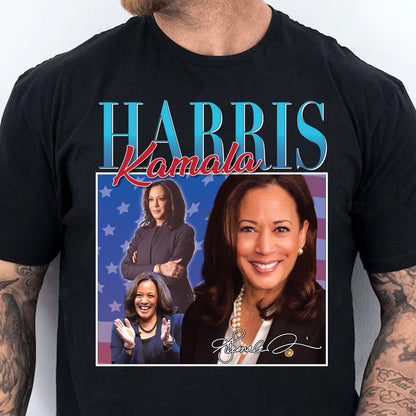 Kamala Harris Retro 90's Vintage Shirt | Kamala Harris 2024 Shirt | Democrat Shirt Dark K1433 - KH2