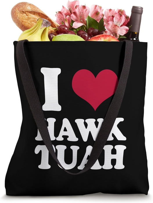 I Heart Hawk Tuah Tote Bag