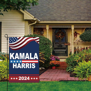 Kamala Harris 2024 Garden Flags Kamala Harris 2024 President Garden Flags 12 X 18 Inch Double-Sided Funny Garden Flag Harris for President Flags Camping Garden Flag Yard Decor (Harris-02)