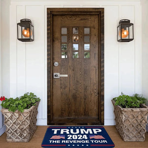 Trump 2024 the Revenge Tour Floor Mat Funny Welcome Entrance Door Mat Indoor Anti-Slip Carpet Kitchen Hallway Balcony Rugs Decor