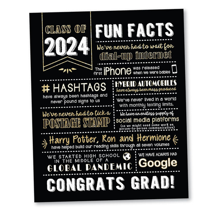- Super Cute, Graduation Decorations Class of 2024, (Handmade in USA), 2024 Graduation Decor, Graduation Gifts, 2024 Graduation Party Decorations, Black & Gold, 2024