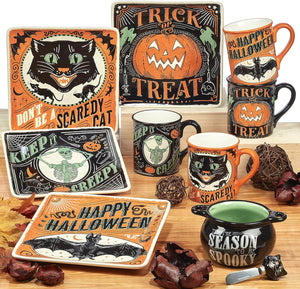 Scaredy Cat 18 Oz. Mugs, Set of 4 Assorted Designs