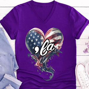 La Kamala Heart Shirt | Democrat Shirt | Kamala Harris 2024 Shirt Dark T1516 - KH2