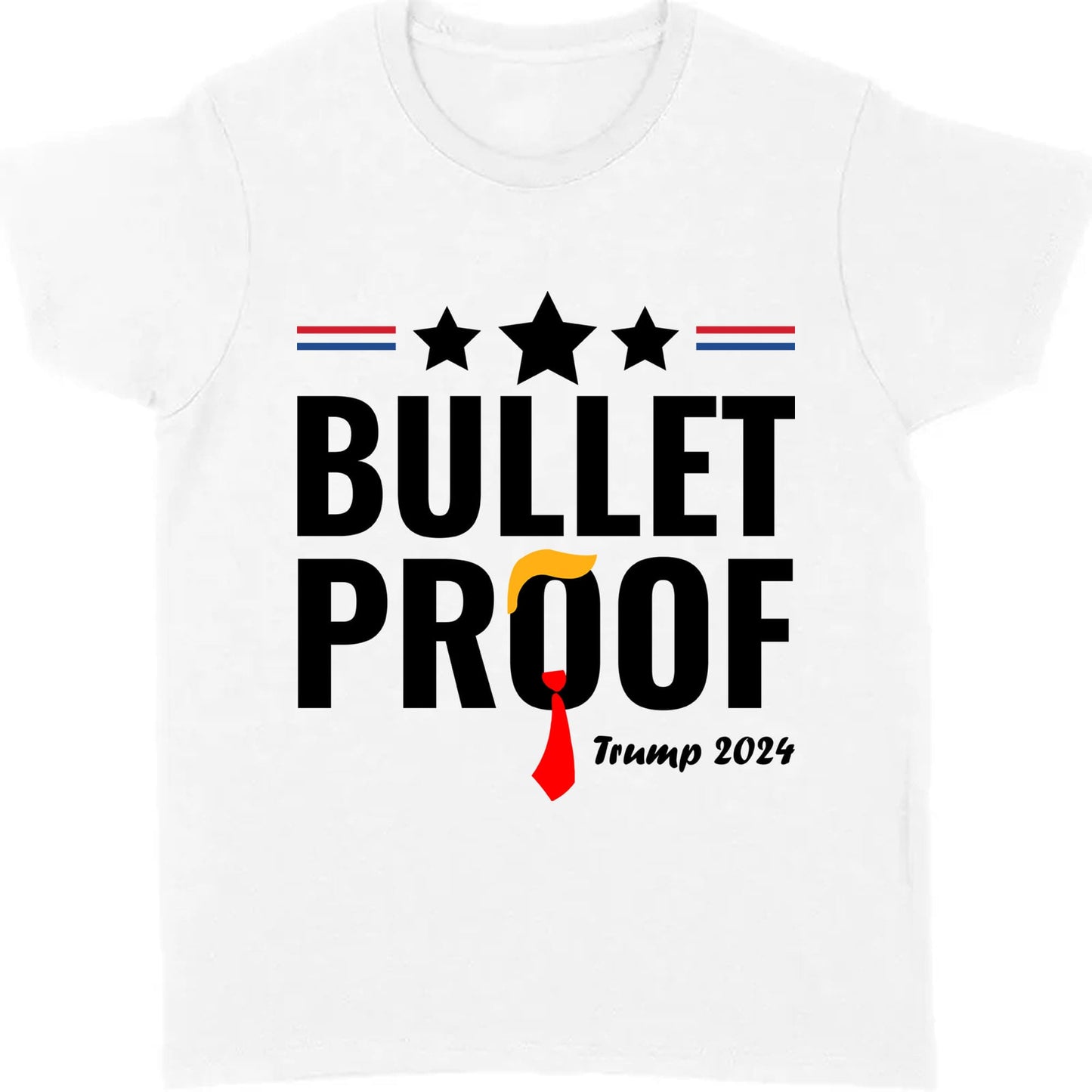 Bullet Proof | Trump Fight 2024 Shirt | Trump Supporters Shirt Bright T1127- GOP