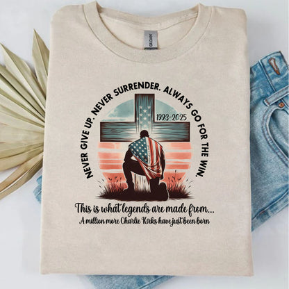 Charlie Kirk Inspirational Faith Sweatshirt | Justice For Charlie Kirk Pullover | Conservative Free Speech Sweater | Human Rights Apparel 682848