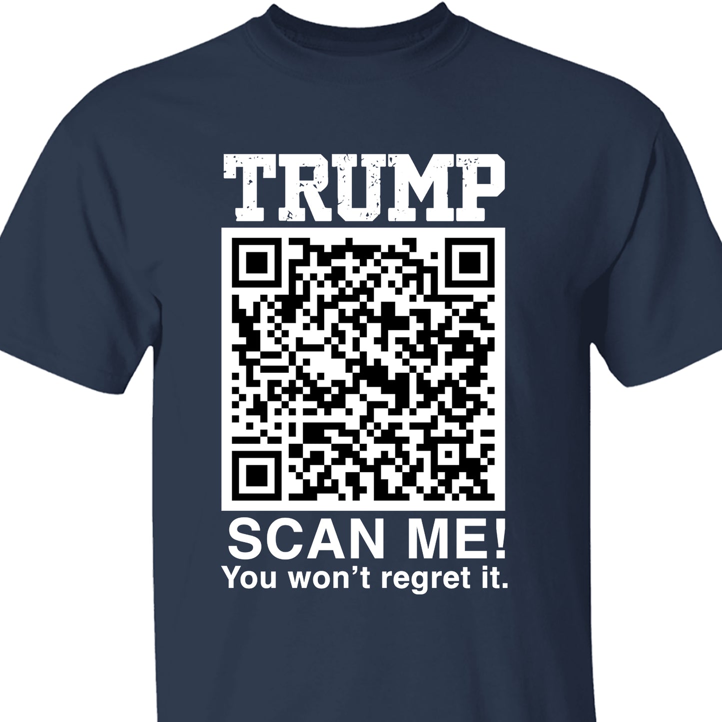 QR President Trump Dance Shirt, Scan Me You Won't Regret, Funny Qr Scan me, 45/47 Trump Dancing Code Shirt Dark 681887 - GOP