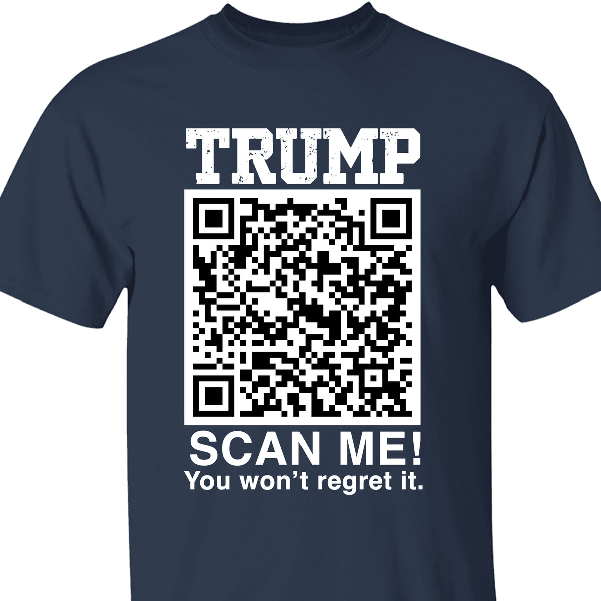 QR President Trump Dance Shirt, Scan Me You Won't Regret, Funny Qr Scan me, 45/47 Trump Dancing Code Shirt Dark 681887 - GOP