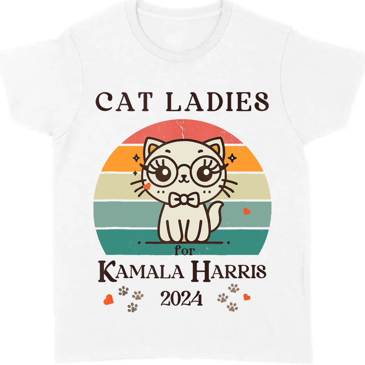 Cat Ladies Kamala Harris Shirt | Kamala Harris 2024 Shirt | Democrat Shirt Bright T1235 - KH2