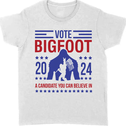 Vote Bigfoot Shirt | Funny Bigfoot for President Shirt | Funny 2024 Election Shirt | Funny Sasquatch Shirt | Bigfoot Lover Shirt | Bigfoot 2024 - T1037 - GOP