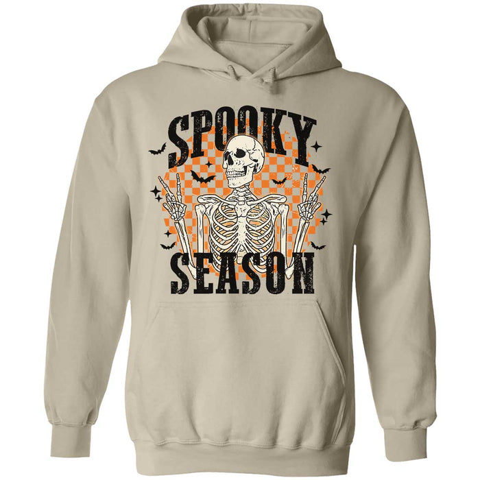 Spooky Season Retro Skull Smiley Face Halloween Shirt, Trendy Halloween Shirt 776V2