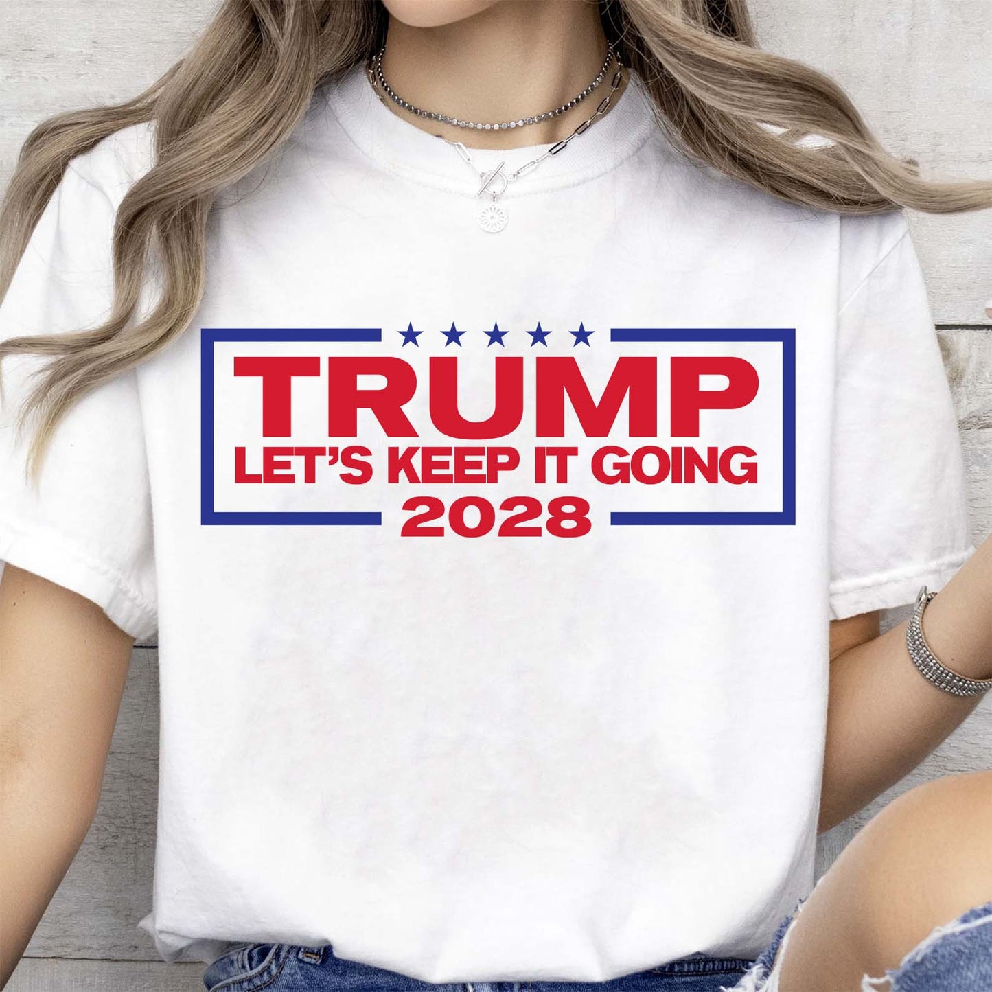 Trump For President 2028 – Let's Keep It Going Patriotic T-Shirt | President Trump Fun Apparel, Support Trump Shirt| GOP 682278