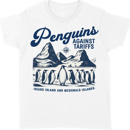 Penguins Against Tariffs Shirt – Funny 8647 Anti Trump Shirt, Resist Penguins Tariff Protest Bright T-Shirt, Anti MAGA Political Tee 682193