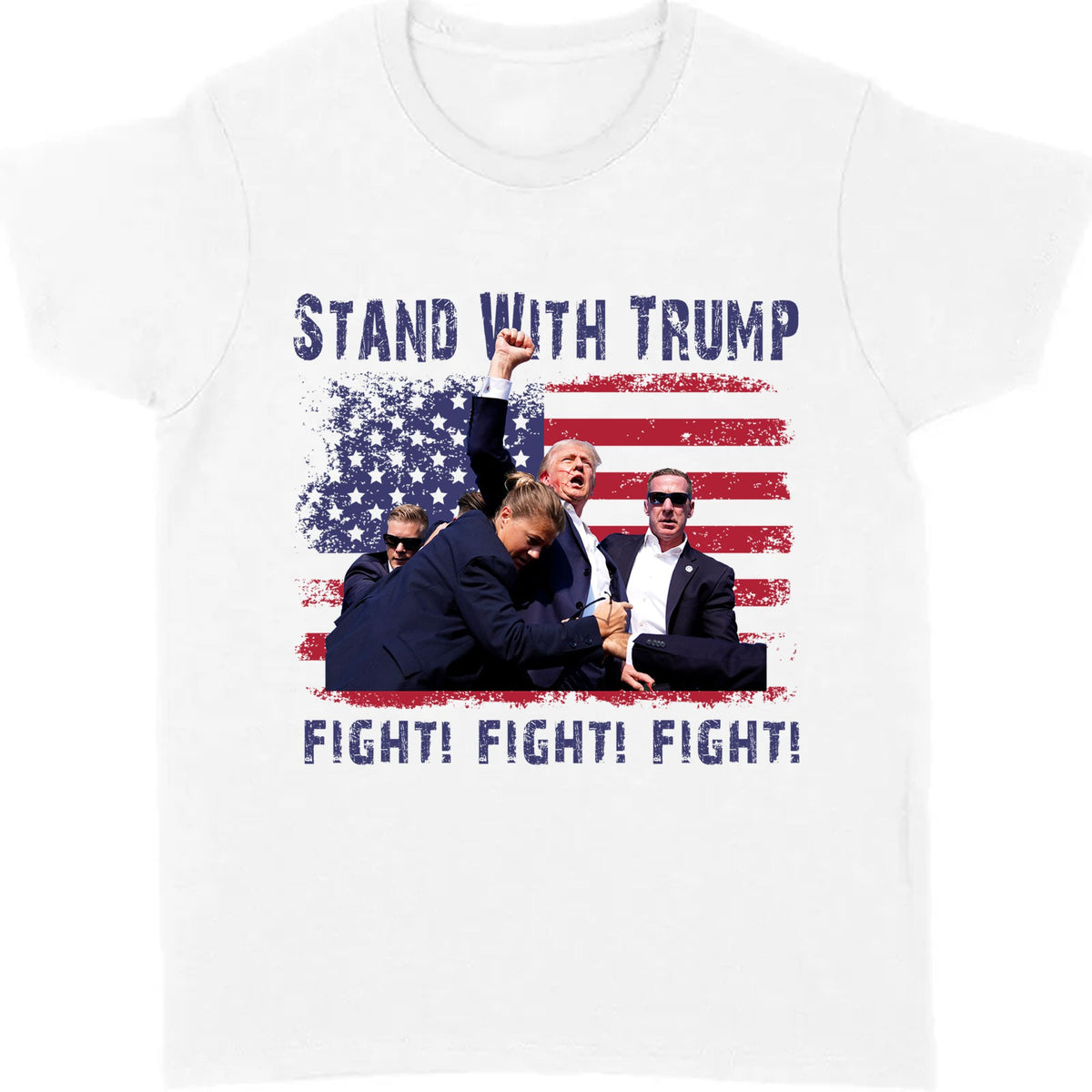Stand With Trump | Trump Fight 2024 Shirt Pennsylvania Rally | Donald Trump Shirt Bright T1153 - GOP
