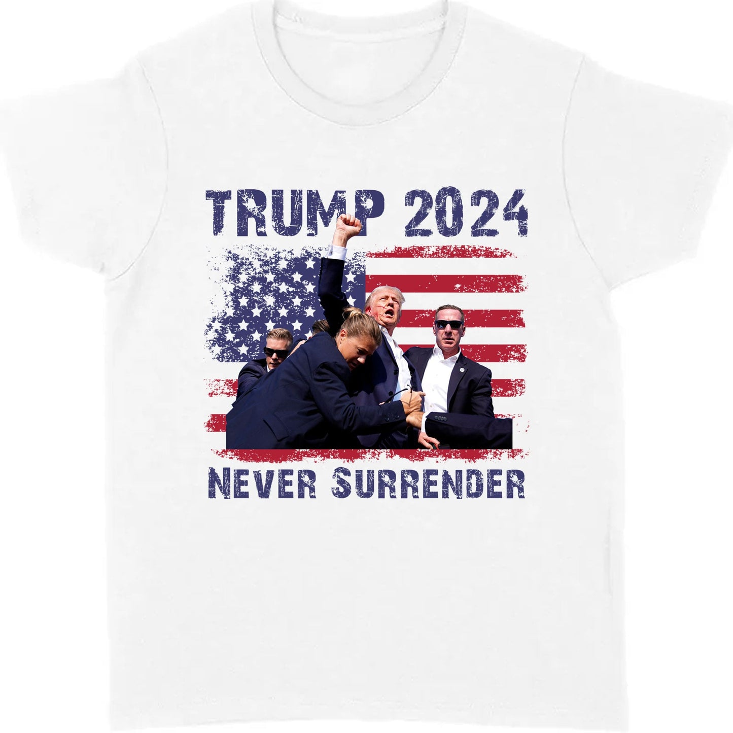 Never Surrender | Trump Fight 2024 Shirt Pennsylvania Rally | Donald Trump Shirt Bright T1155 - GOP