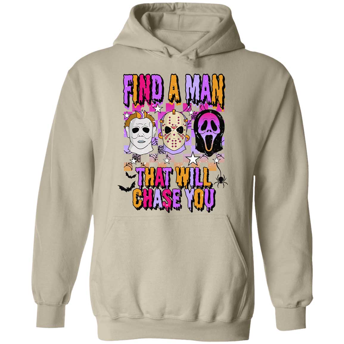 Find A Man Retro Horror Halloween Shirt, Spooky Vibes, Scary Movie, Trendy Halloween Shirt 776V1