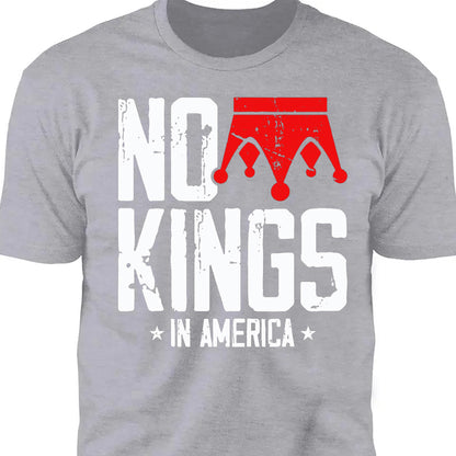No King in America Shirt, Vintage Patriotic Tee, Anti Trump Anti MAGA Dark Shirt 682474