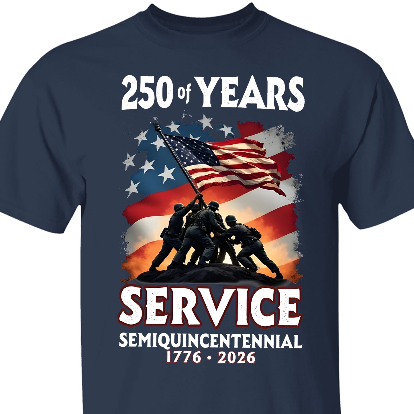 250 Years Of Service Semiquincentennial Shirt | Happy 250th Birthday USA | Patriotic 4th Of July Tee | America 250th Anniversary | Independence Day Shirt 682491