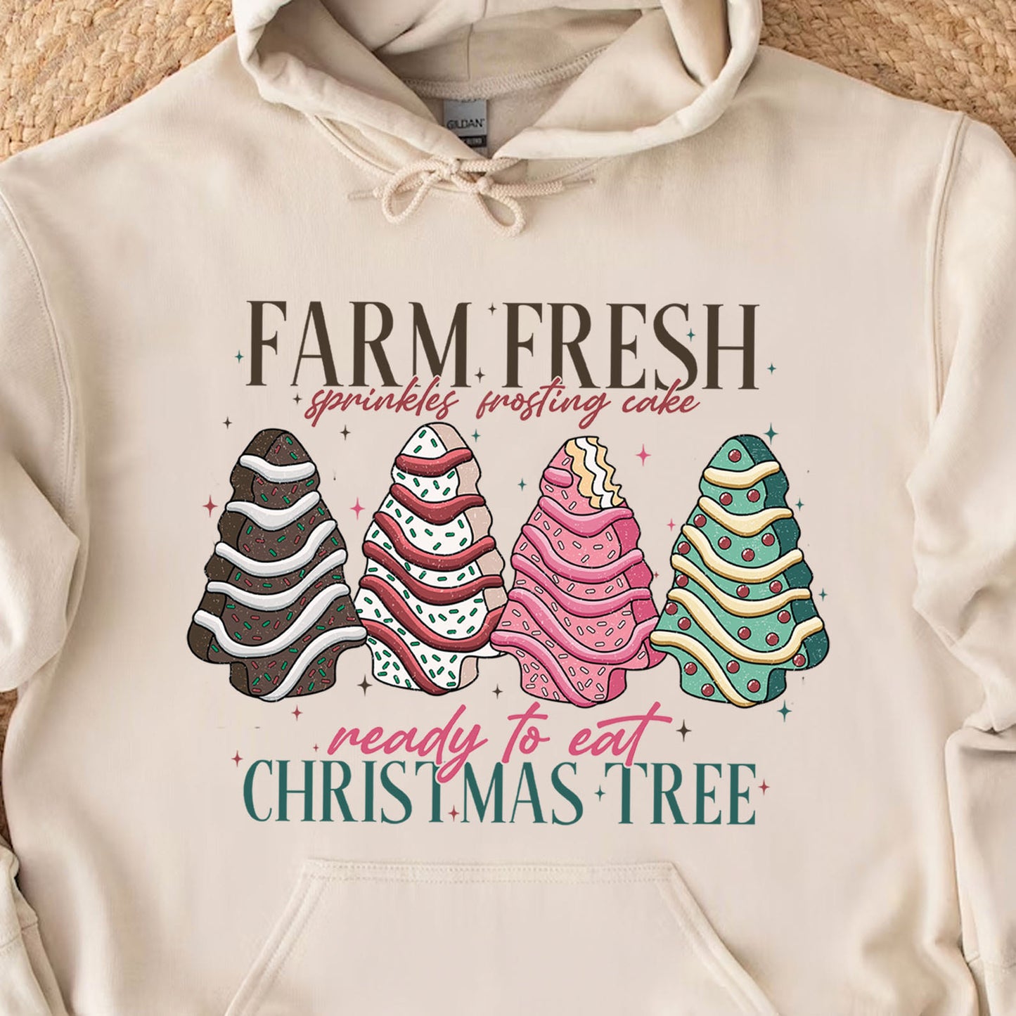 Farm Fresh Christmas Tree Shirt, Merry Christmas Sweater, Cute Xmas Holiday Sweatshirt T1655