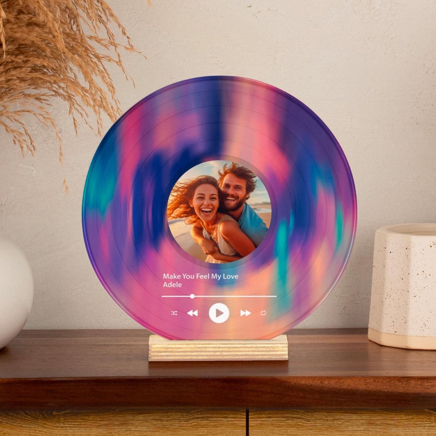 Custom Vinyl Record With Photo | Song Plaque | Wedding Couple Gifts | Anniversary Gift For Him 683930