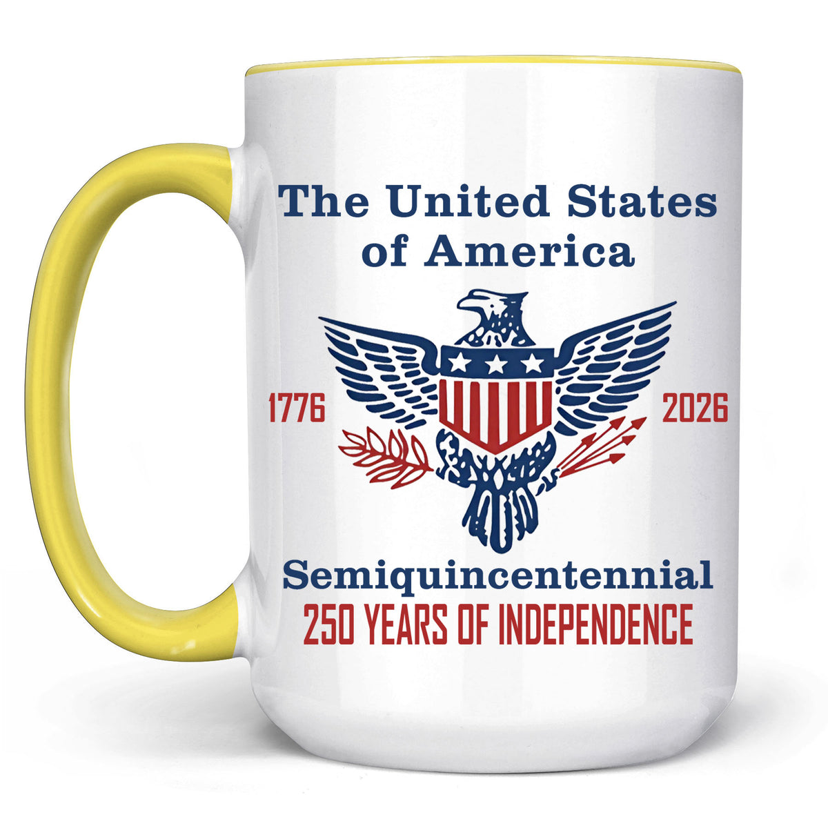 250 Years of Independence Mug | Happy 250th Birthday USA Mug | America 250th Anniversary White Mug Accent Mug 682595
