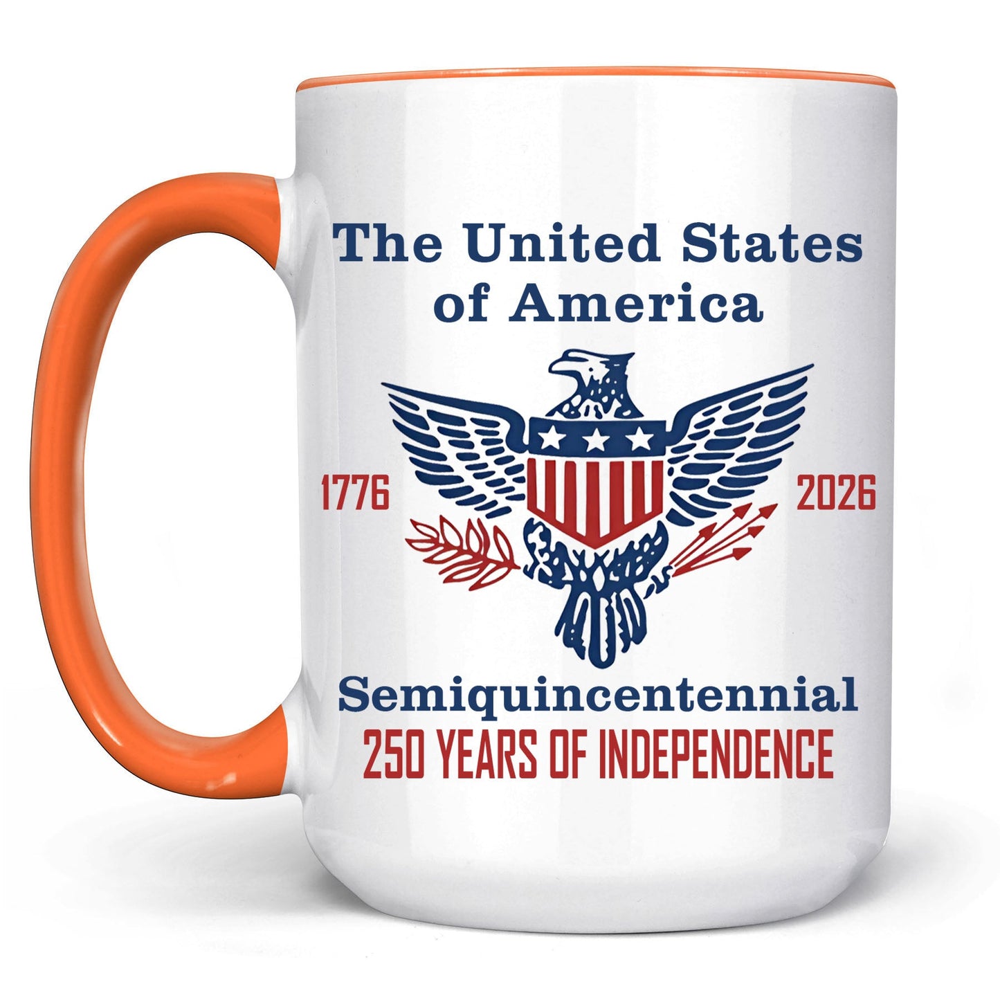 250 Years of Independence Mug | Happy 250th Birthday USA Mug | America 250th Anniversary White Mug Accent Mug 682595
