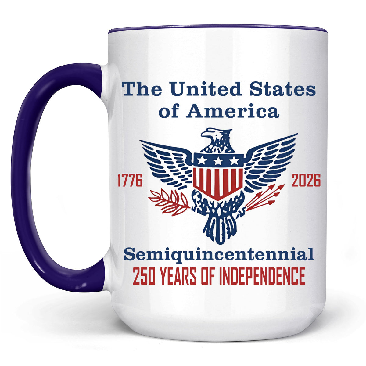 250 Years of Independence Mug | Happy 250th Birthday USA Mug | America 250th Anniversary White Mug Accent Mug 682595