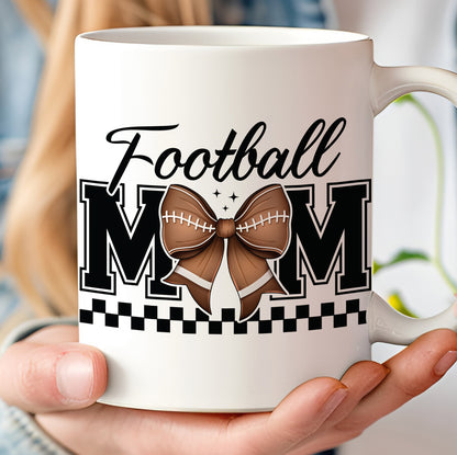 Football Mom Mug – Game Day Vibes Coffee Cup For Sporty Mama, Cheer Mom Gift, Mother’s Day Football Lover Mug 682151