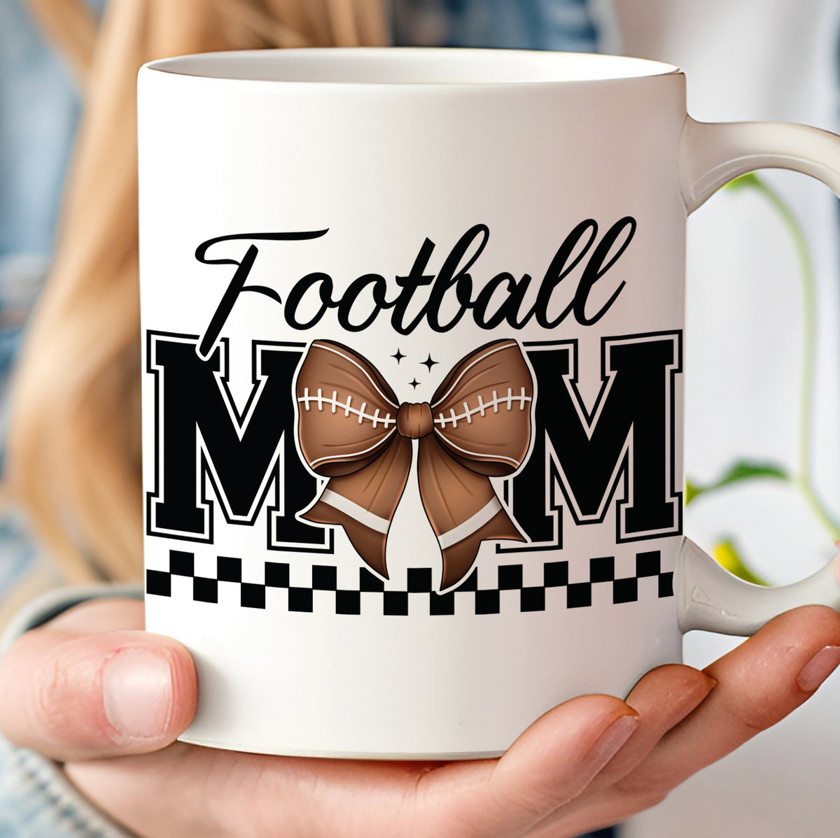 Football Mom Mug – Game Day Vibes Coffee Cup For Sporty Mama, Cheer Mom Gift, Mother’s Day Football Lover Mug 682151