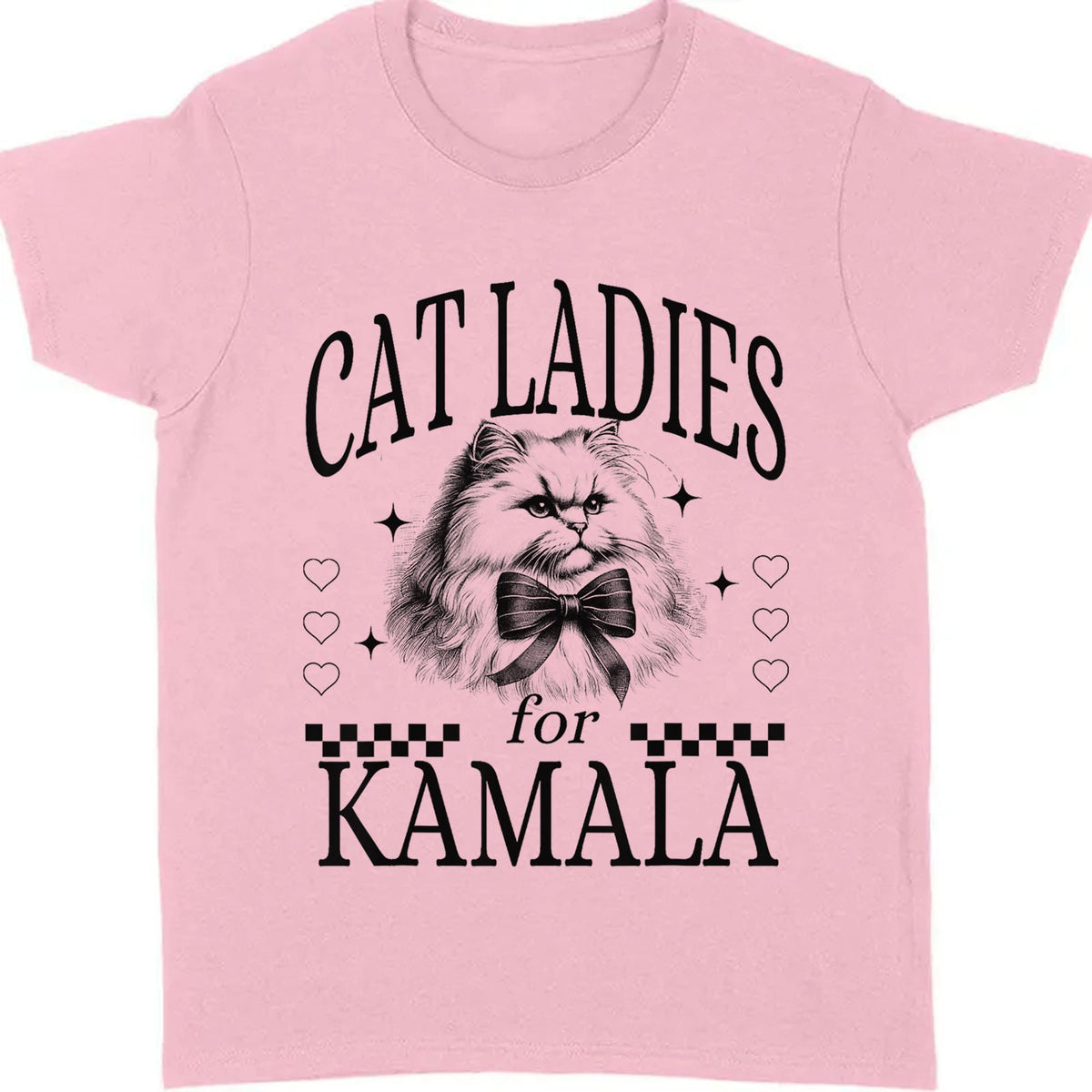 Cat Ladies For Kamala Shirt | Kamala Harris 2024 Shirt | Democrat Shirt Bright T1238 - KH2