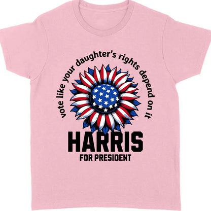Kamala Harris Vote For Women Rights Shirt | Kamala Harris 2024 Shirt | Democrat Shirt Bright T1449 - KH2