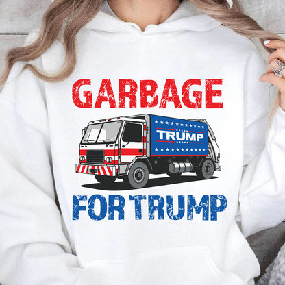 Garbage for Trump 2024 Patriotic, President Trump, Republican Trump MAGA Shirt T1694 - GOP